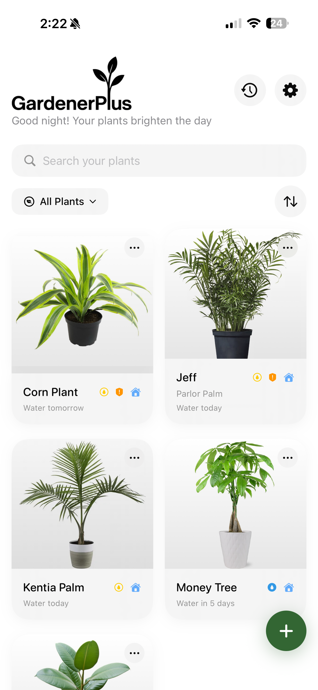 GardenerPlus app
